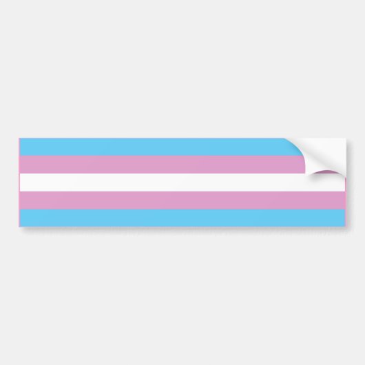 TRANSEXUELE VLAGBAR VOOR DE PRIJS BUMPERSTICKER (Voorkant)