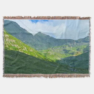 Transfagarasan Alpen Uitzicht – Roemenië Berg Kuns Deken