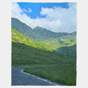 Transfagarasan Alpen Uitzicht – Roemenië Berg Kuns Fleece Deken