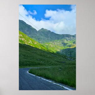 Transfagarasan Alpen Uitzicht – Roemenië Berg Kuns Poster