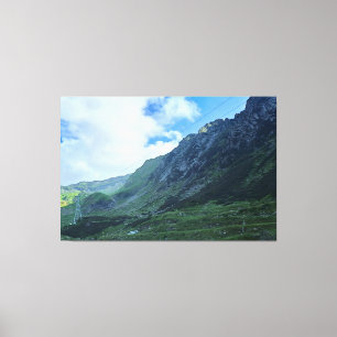Transfagarasan Bergweg - Roemenië Canvas Afdruk