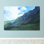 Transfagarasan Bergweg - Roemenië Canvas Afdruk (Insitu (Houten vloer))