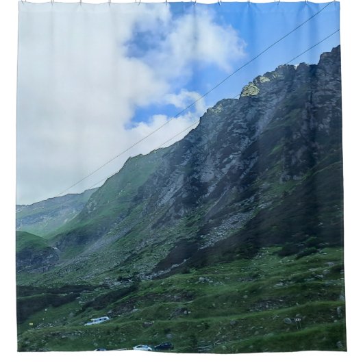 Transfagarasan Bergweg - Roemenië Douchegordijn (Voorkant)