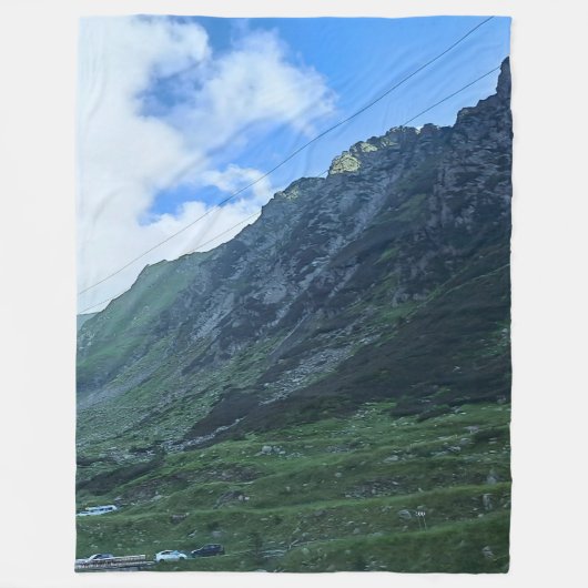 Transfagarasan Bergweg - Roemenië Fleece Deken (Voorkant)
