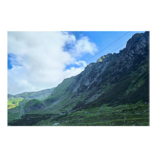 Transfagarasan Bergweg - Roemenië Foto Afdruk