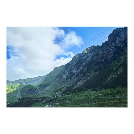 Transfagarasan Bergweg - Roemenië Foto Afdruk (Voorkant)