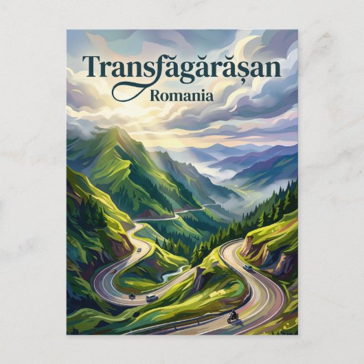 Transfăgărășan Highway Romania Briefkaart (Voorkant)