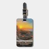 Transfagarasan, Karpatische bergen, Roemenië Road Bagagelabel (Voorkant verticaal)
