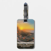 Transfagarasan, Karpatische bergen, Roemenië Road Bagagelabel (Achterkant verticaal)