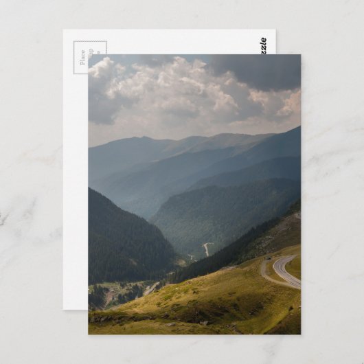 transfagarasan, Roemenië Briefkaart (Voorkant / Achterkant)