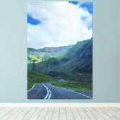 Transfagarasan Weg – Carpathische Bergprint Canvas Afdruk (Insitu (Houten vloer))