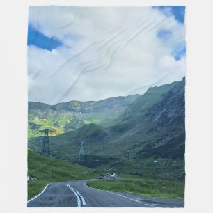 Transfagarasan Weg – Carpathische Bergprint Fleece Deken