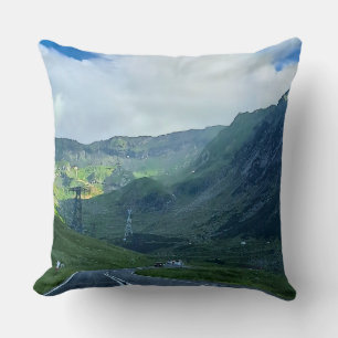 Transfagarasan Weg – Carpathische Bergprint Kussen