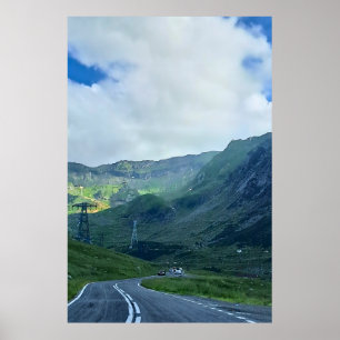 Transfagarasan Weg – Carpathische Bergprint Poster