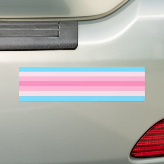 Transfeminine Pride Bumpersticker (Op auto)