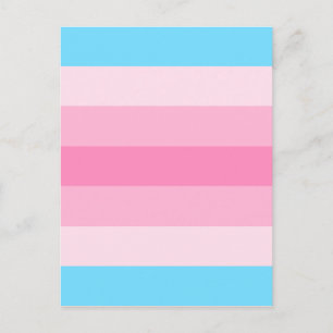 transfeministische vlag briefkaart