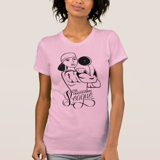 Transferrin League T-shirt Curly Hair (Voorkant)