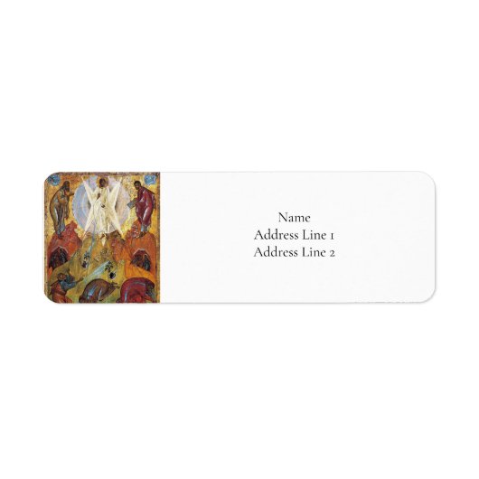 Transfiguratie door Andrei Rublev Etiket (Voorkant)
