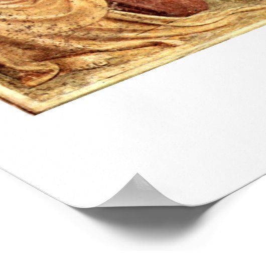 Transfiguratie door Fra Angelico Poster (Hoek)