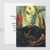 Transfiguratie door Giovanni Girolamo Savoldo Kaart (Voorkant / Achterkant)