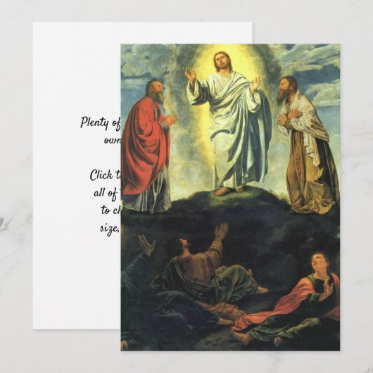 Transfiguratie door Giovanni Girolamo Savoldo Kaart (Voorkant / Achterkant)