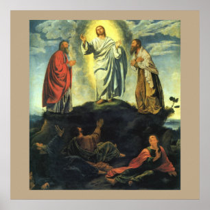 Transfiguratie door Giovanni Girolamo Savoldo Poster