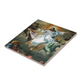 Transfiguratie door Lodovico Carracci. Tegeltje (Zijkant)