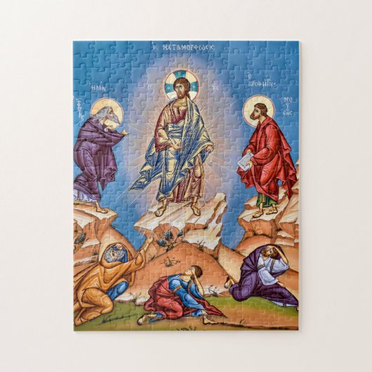 Transfiguratie Orthodoxe Christelijke Icoon Legpuzzel (Verticaal)