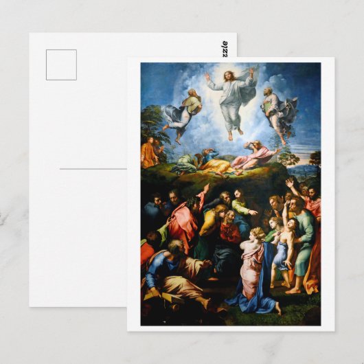 Transfiguratie, Raphael Briefkaart (Voorkant / Achterkant)