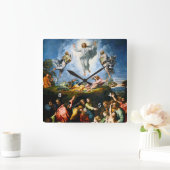 Transfiguratie, Raphael Square Wall Clock Vierkante Klok (Huis)