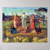 Transfiguratie van Christus door Bellini Poster (Voorkant)
