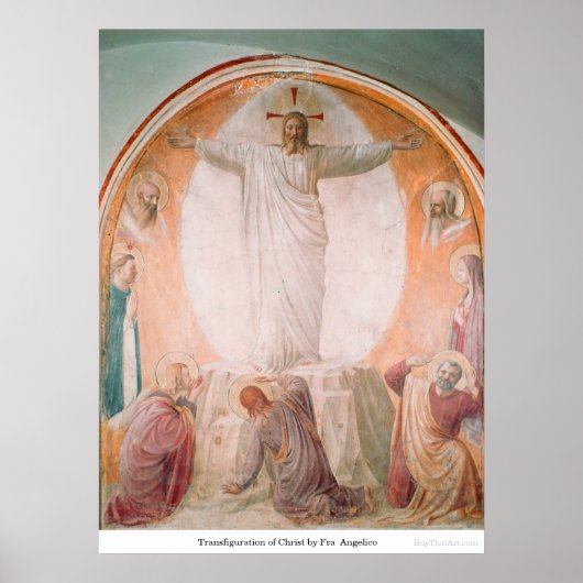 Transfiguratie van Christus door Fra Angelico Poster (Voorkant)