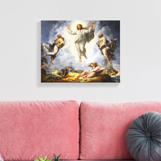 Transfiguratie van Christus - Raphaello Sanzio 152 Canvas Afdruk (Insitu (Woonkamer))