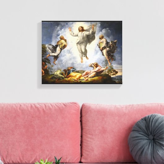 Transfiguratie van Christus - Raphaello Sanzio 152 Canvas Afdruk (Insitu (Woonkamer))