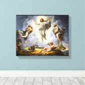 Transfiguratie van Christus - Raphaello Sanzio 152 Canvas Afdruk (Insitu (Houten vloer))