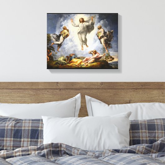 Transfiguratie van Christus - Raphaello Sanzio 152 Canvas Afdruk (Insitu (Slaapkamer))