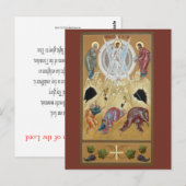 Transfiguratie van de Lord Prayer Card Briefkaart (Voorkant / Achterkant)