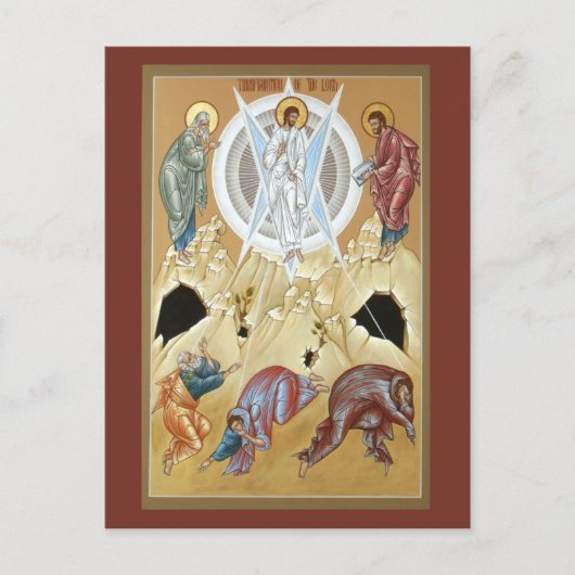 Transfiguratie van de Lord Prayer Card Briefkaart (Voorkant)