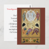 Transfiguratie van de Lord Prayer Card Briefkaart (Voorkant / Achterkant)