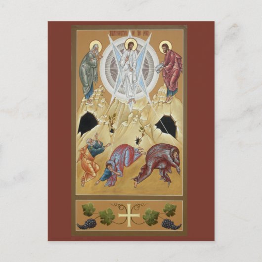 Transfiguratie van de Lord Prayer Card Briefkaart (Voorkant)