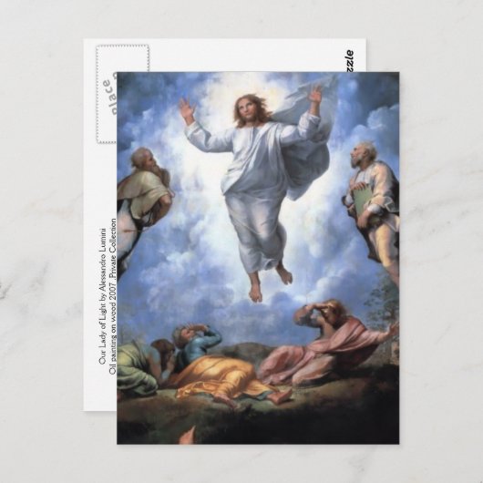 TRANSFIGURATIE VAN JESUS BRIEFKAART (Voorkant / Achterkant)