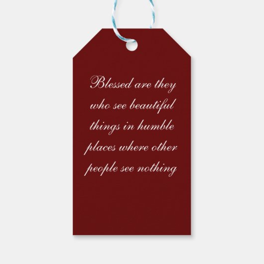 Transfiguratie van Jezus, Cadeaulabel (Achterkant)