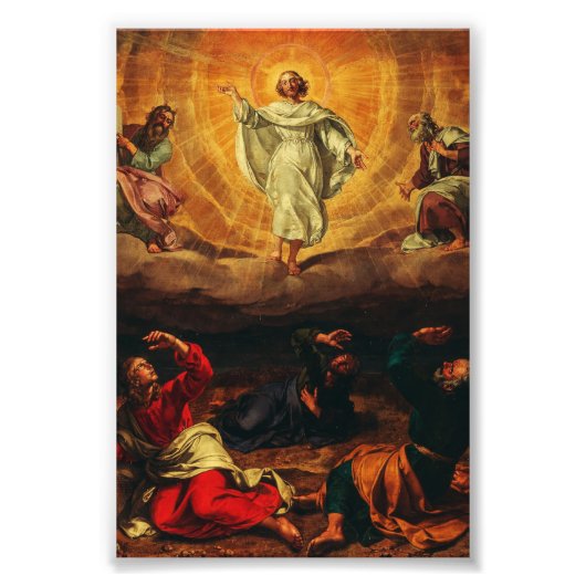 Transfiguratie van Jezus Christus Foto Afdruk (Voorkant)