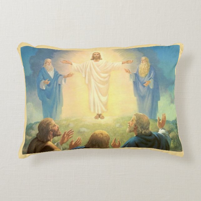 Transfiguratie van Jezus Christus,  religie Accent Kussen (Voorkant)