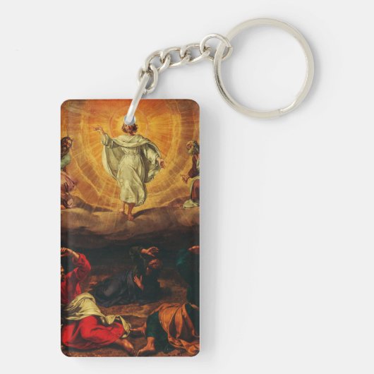 Transfiguratie van Jezus Christus Sleutelhanger (achterkant)