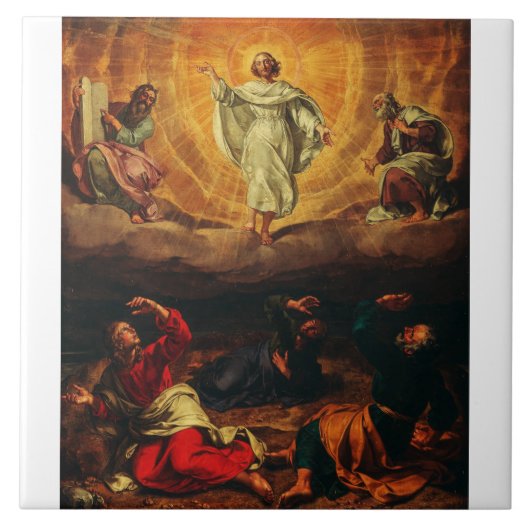 Transfiguratie van Jezus Christus Tegeltje (Voorkant)