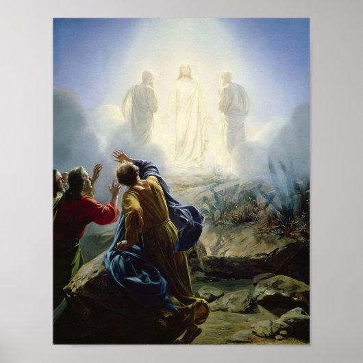 Transfiguratie van Jezus door Carl Bloch Print (Voorkant)