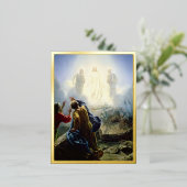 Transfiguratie van Jezus, religieus Folie Feestdagen Briefkaart (Staand Voorkant)