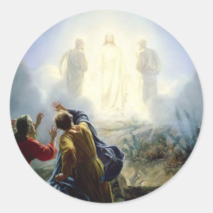 Transfiguratie van Jezus, Ronde Sticker
