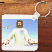 Transfiguratie van Jezus Sleutelhanger (Achterkant)